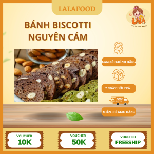 Biscotti Nguyên Cám Low Calories - Bánh Ngũ Cốc Nướng Ăn Kiêng Lành Mạnh