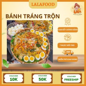 đồ ăn vặt nội địa bánh tráng trộn